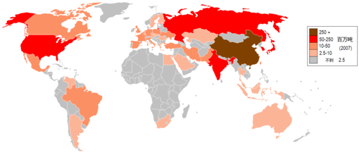 Çelik Üreten Ülkeler Haritası